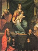 Prado, Blas del, The Holy Family with Saints and the Master Alonso de Villegas